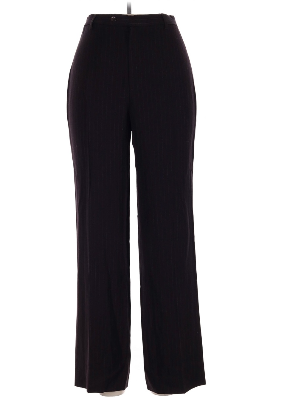 Women’s Philippe Adec Brown Pinstripe Wide Leg TrouserPants, size 10